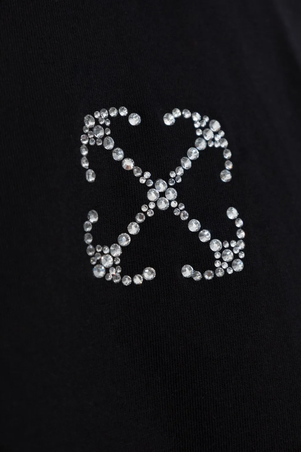 Off-White Logo Embellished Cropped T-Shirt