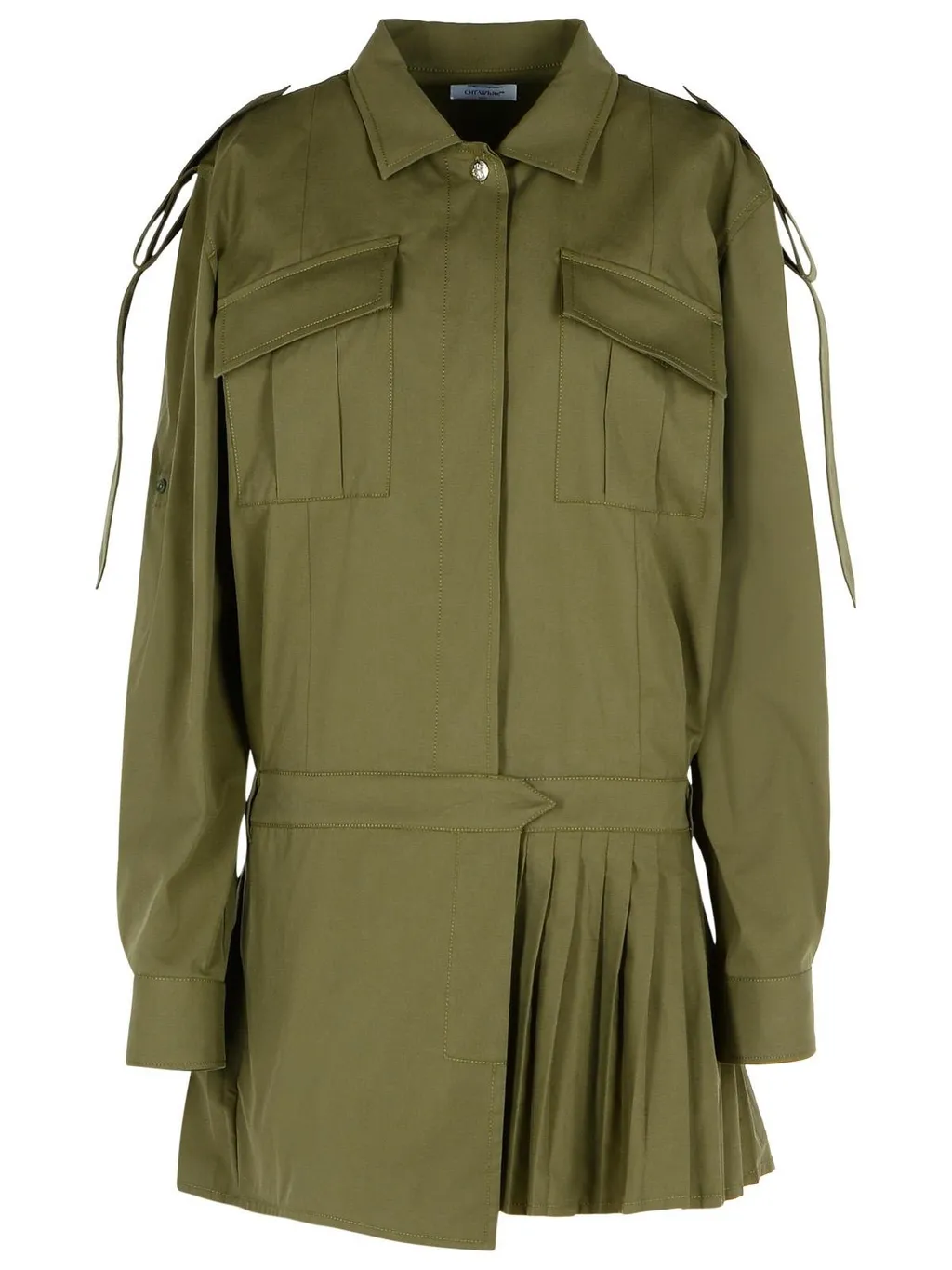Off-White Savana Long Sleeved Mini Dress