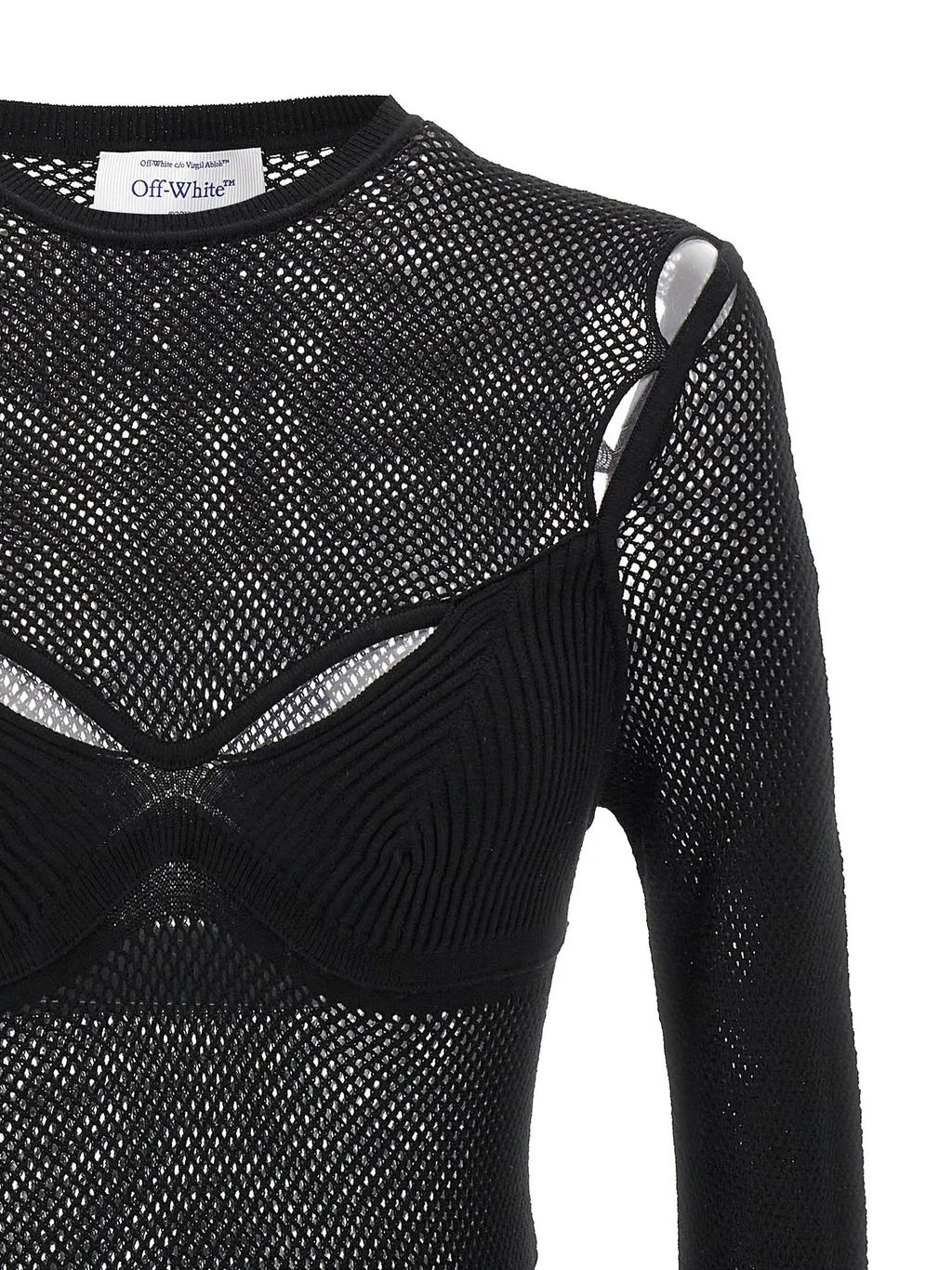 Off-White Arrow Cut-Out Detailed Top