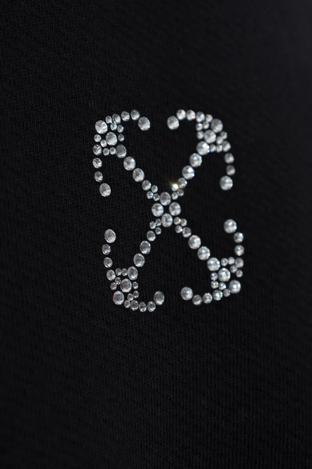 Off-White Logo Embellished Cropped Sweatshirt