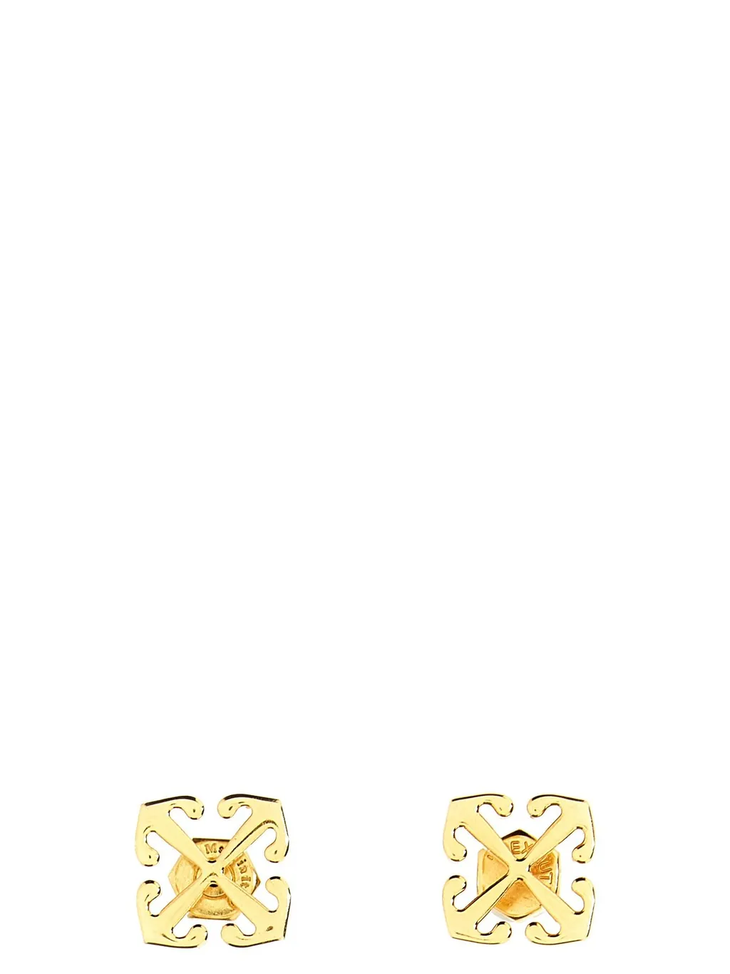Off-White Arrows Stud Logo Detailed Earrings