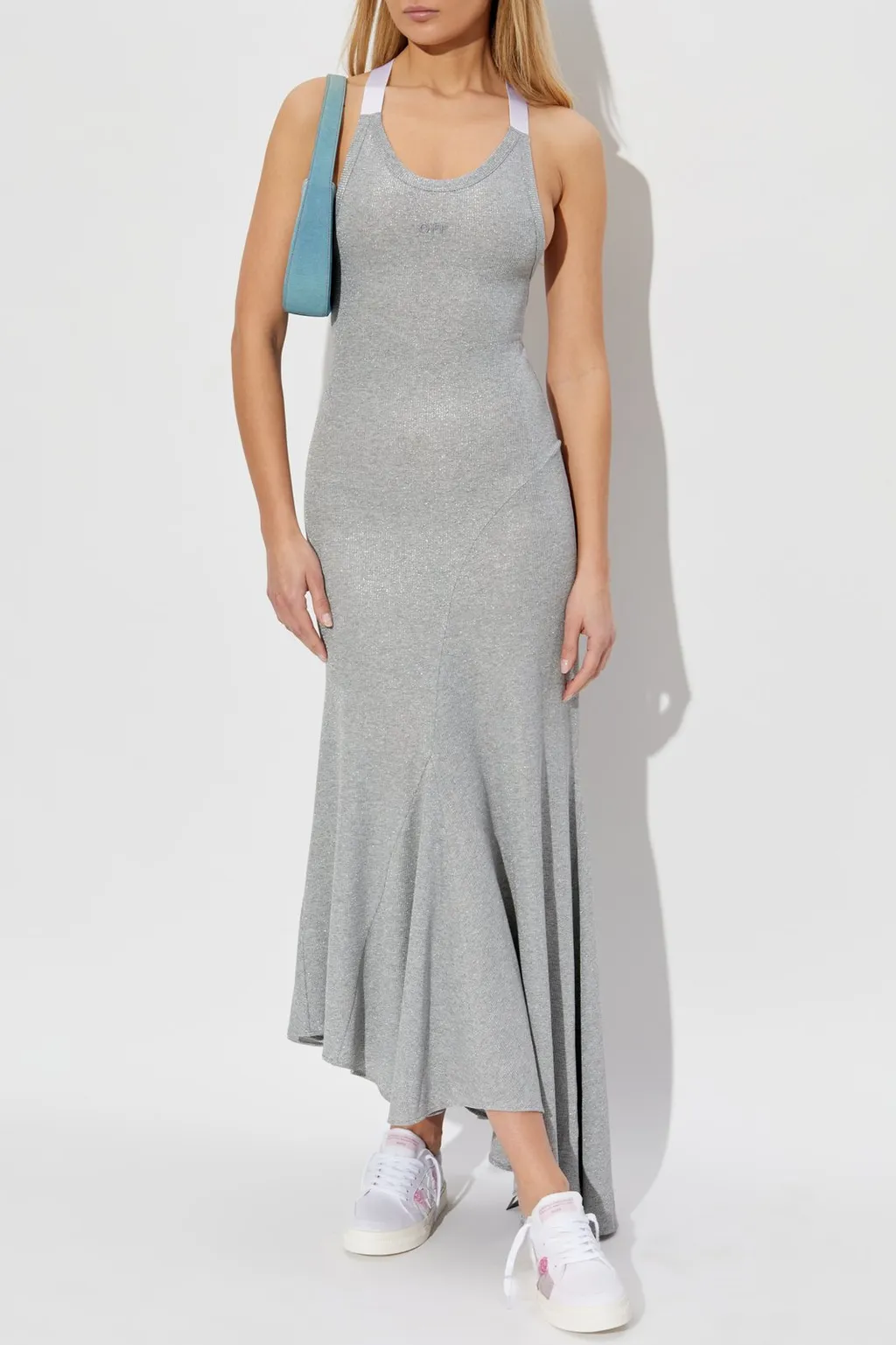 Off-White Cut-Out Asymmetric Dress