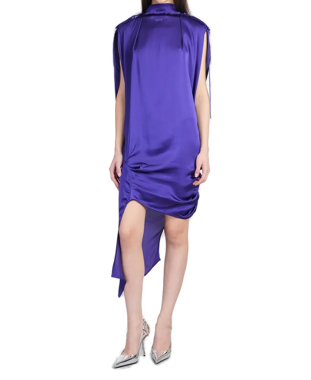 Off-White Key Asymmetric Hem Dress