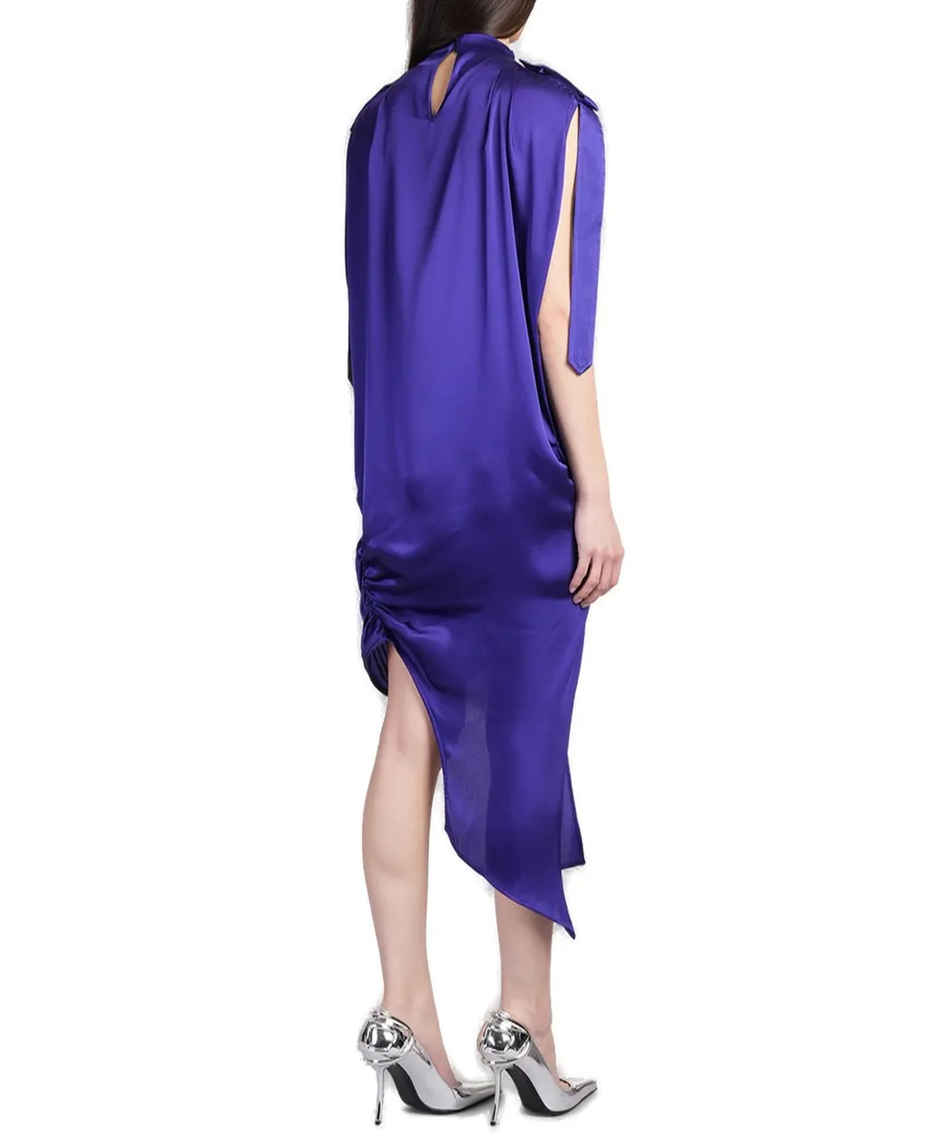 Off-White Key Asymmetric Hem Dress