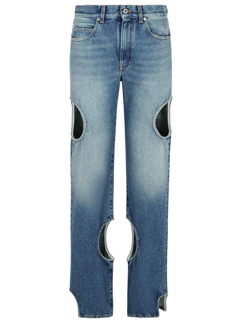 Off-White Meteor Cut-Out Detailed Jeans
