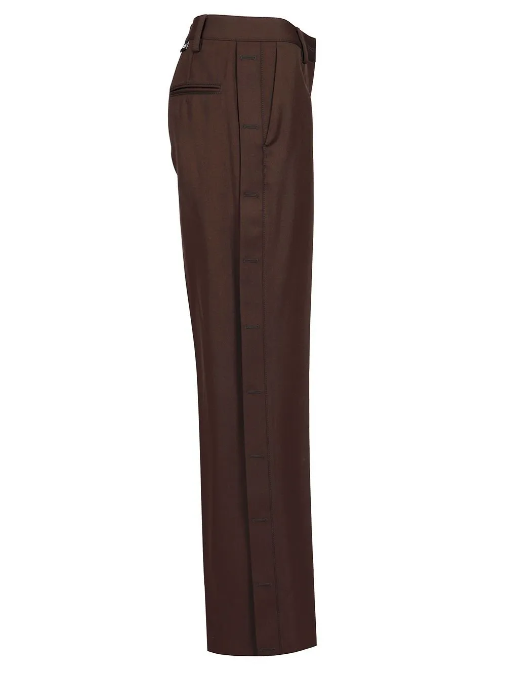 Off-White Pleat Detailed Wide Leg Trousers