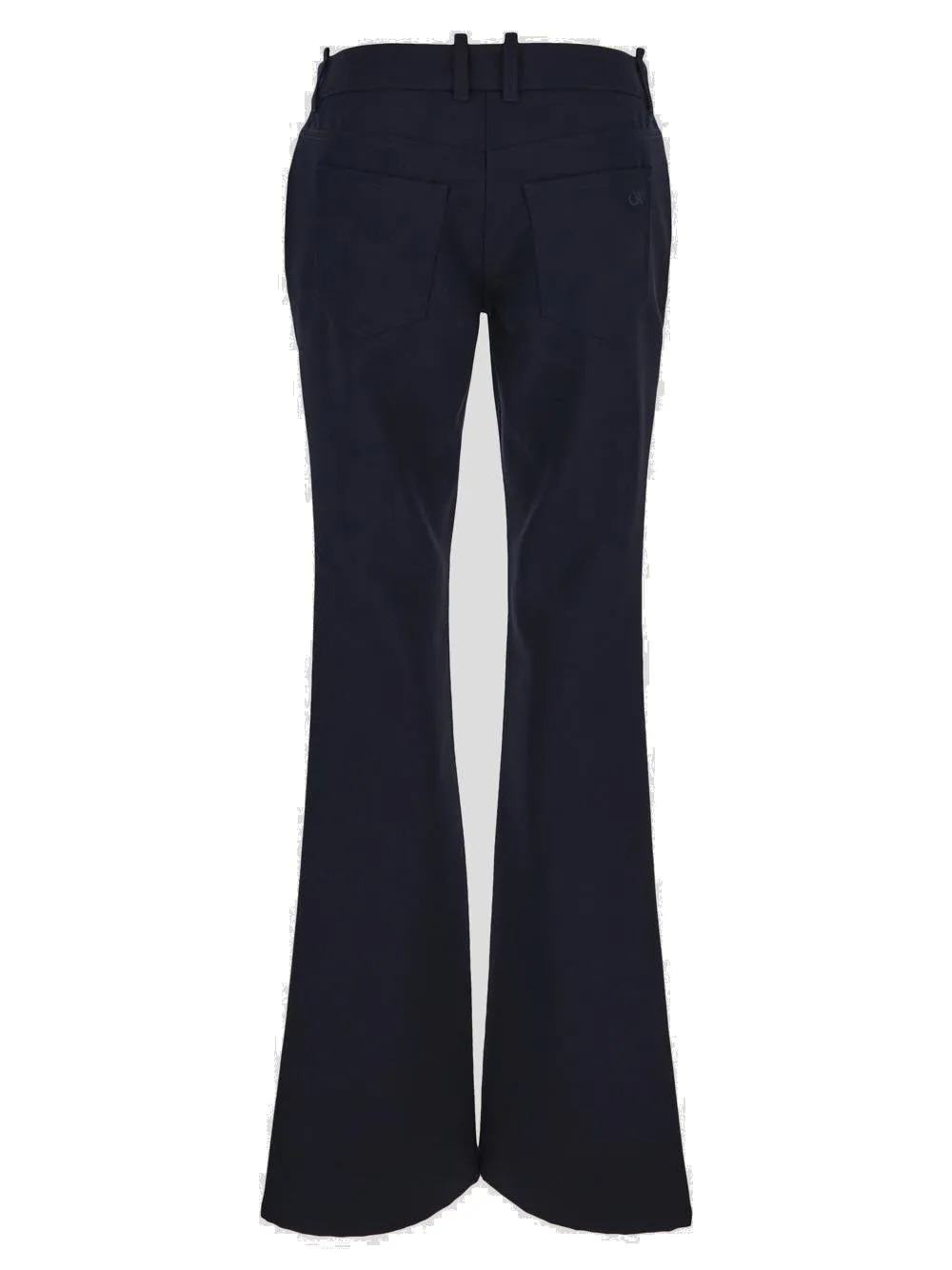 Off-White Low-Rise Flared Leg Trousers