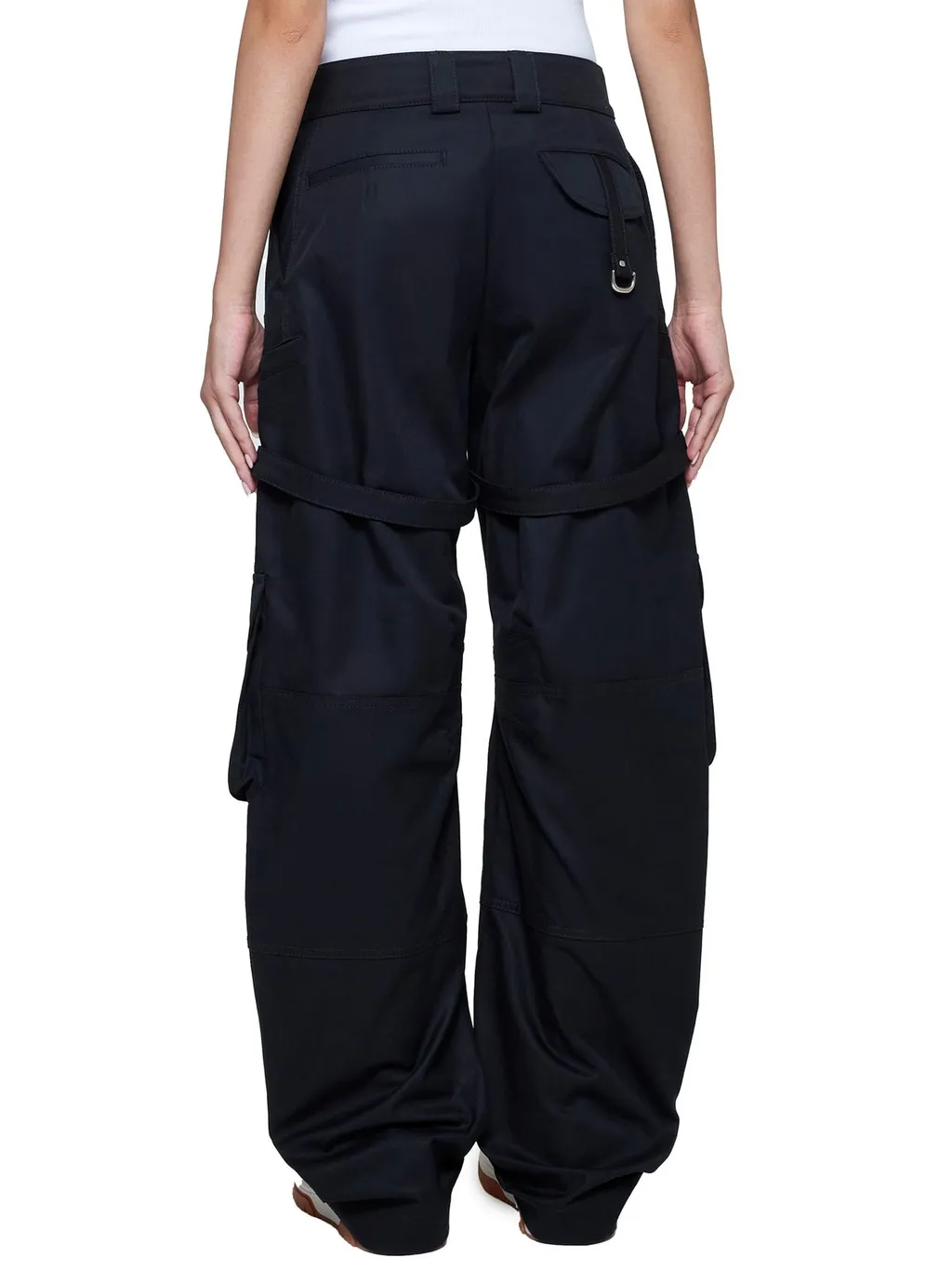Off-White Buckle Detailed Straight Leg Trousers