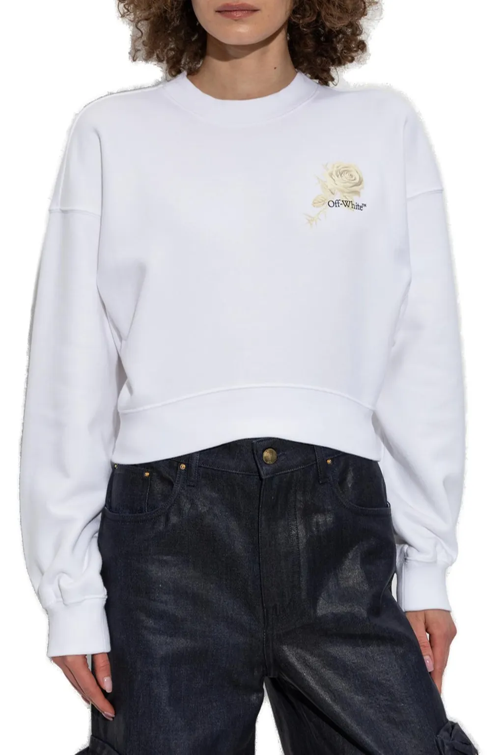 Off-White Logo Printed Crewneck Sweatshirt