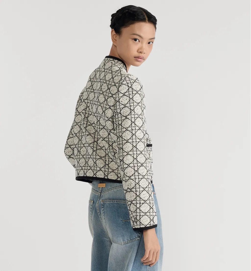 Macrocannage Cropped Jacket