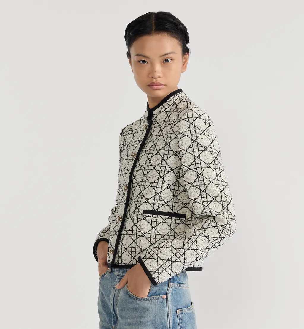 Macrocannage Cropped Jacket