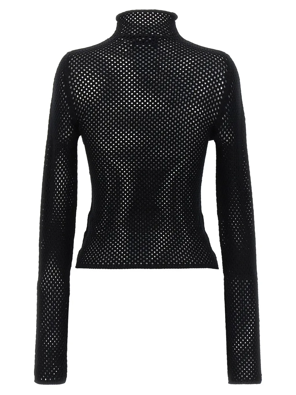 Off-White Turtleneck Long-Sleeved Jumper