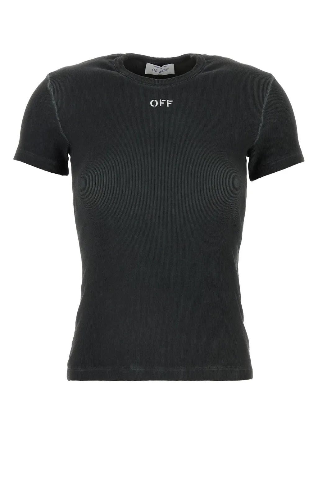 Off-White Logo Embroidered Crewneck T-Shirt
