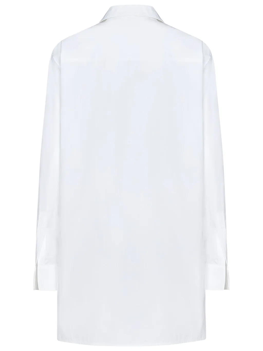 Off-White Button Detailed Long-Sleeved Shirt