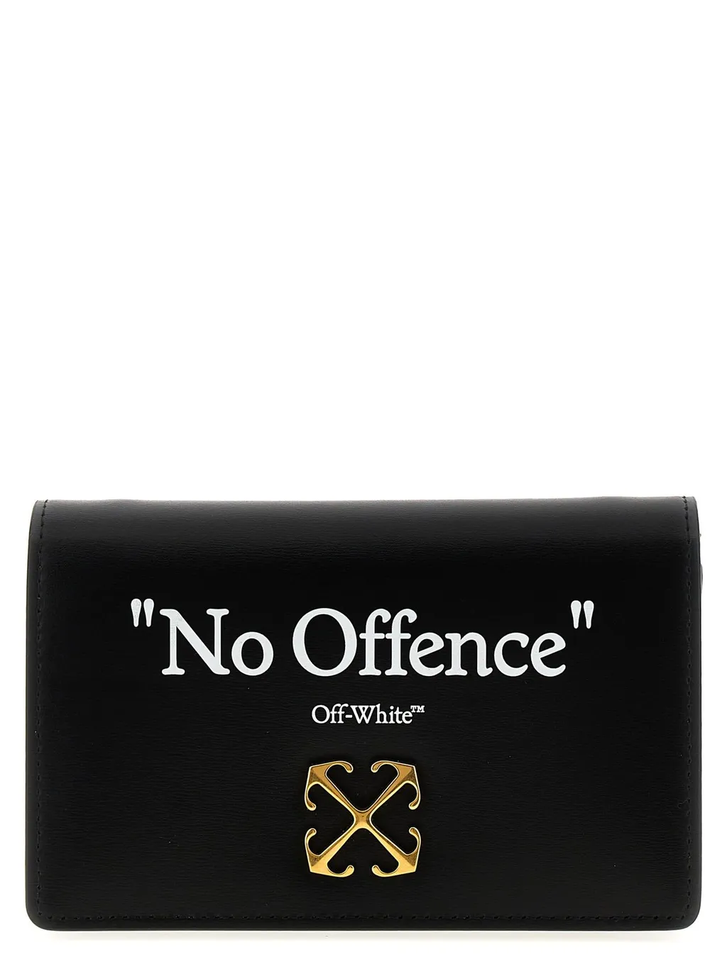 Off-White Logo Printed Foldover Top Shoulder Bag