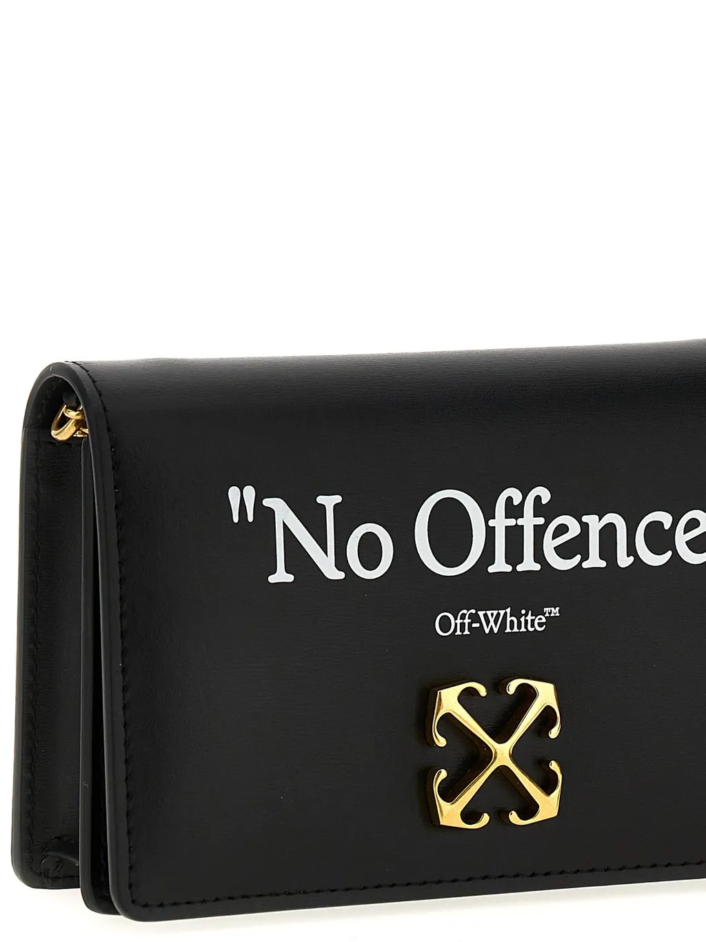 Off-White Logo Printed Foldover Top Shoulder Bag