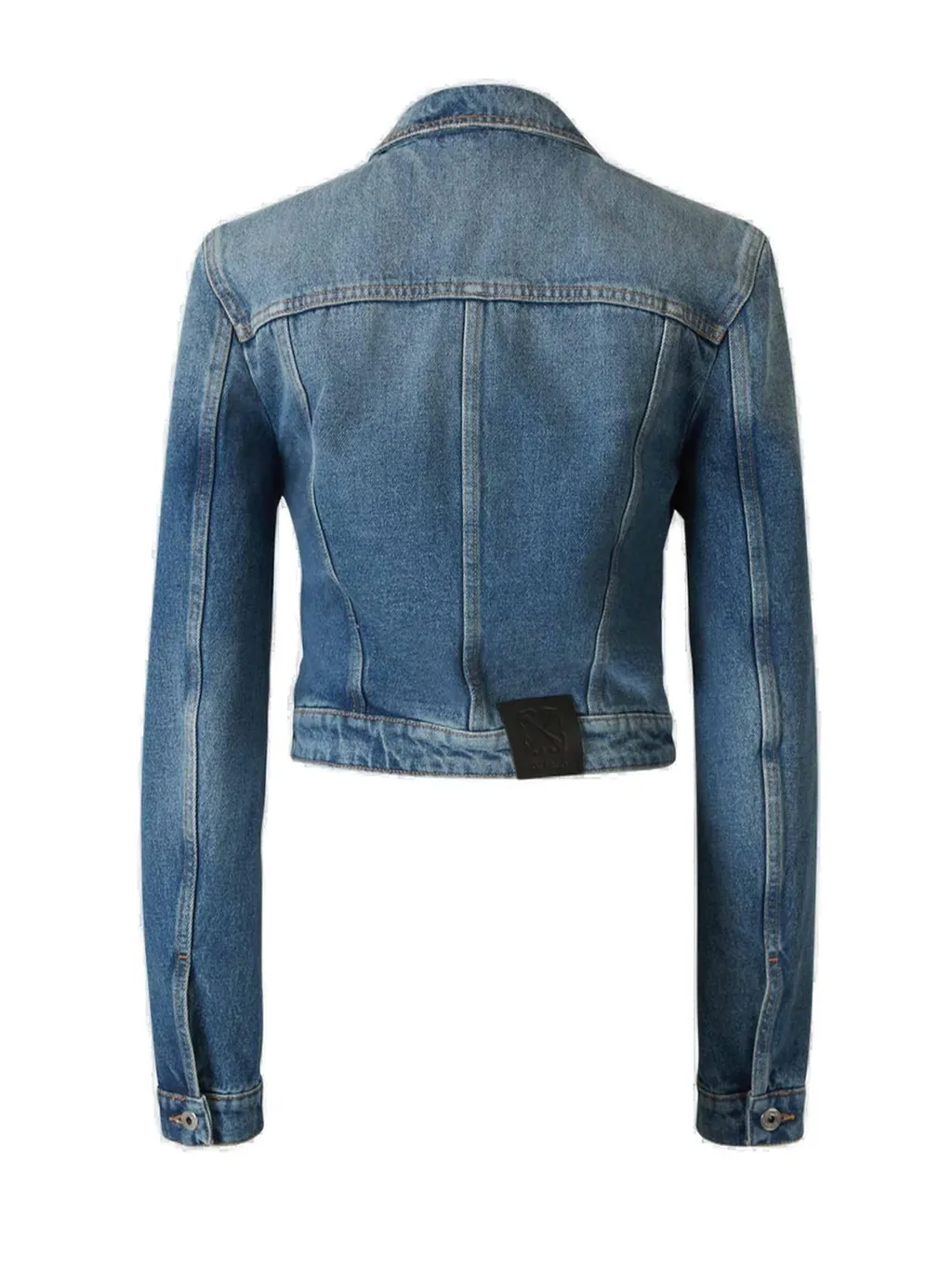 Off-White Buttoned Long-Sleeved Denim Jacket