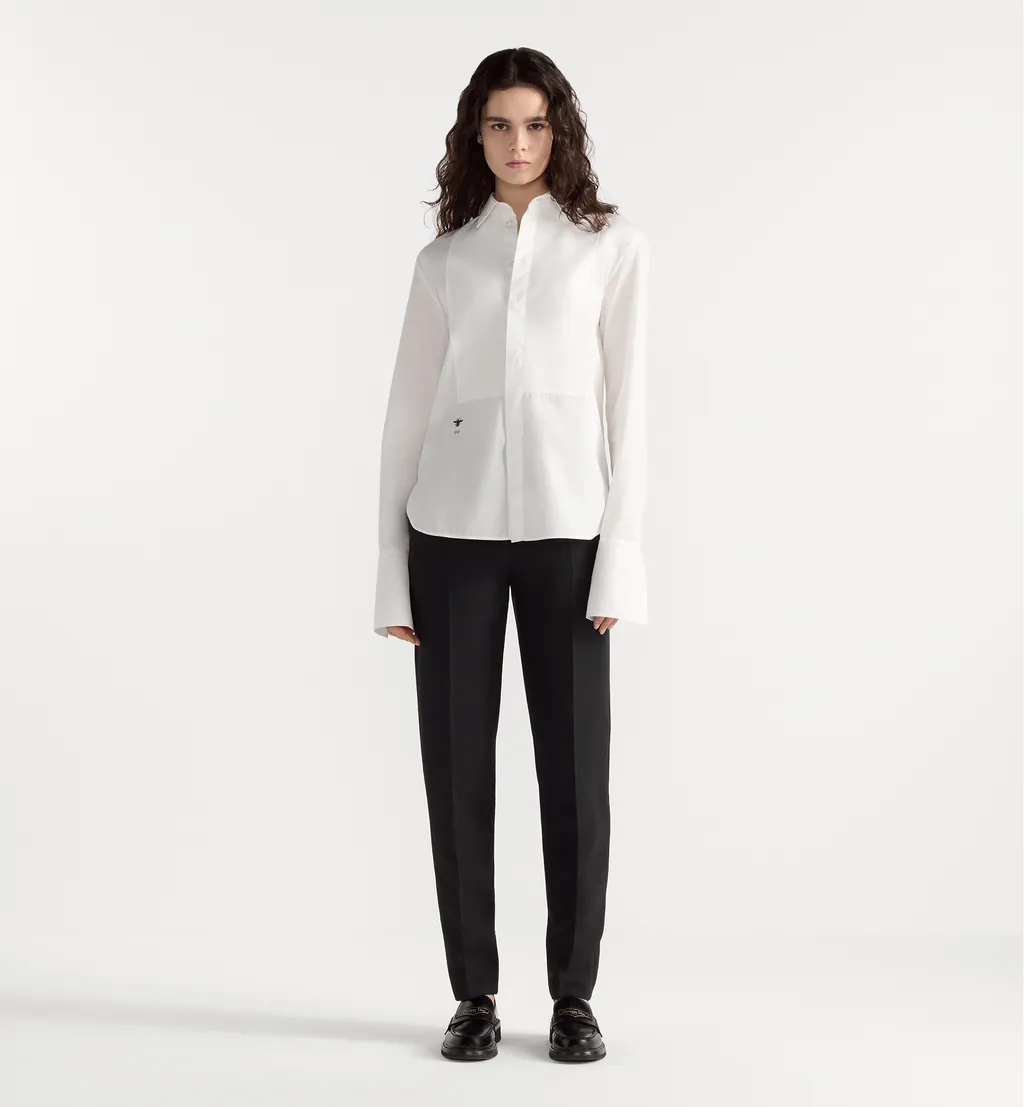 Blouse With Plastron