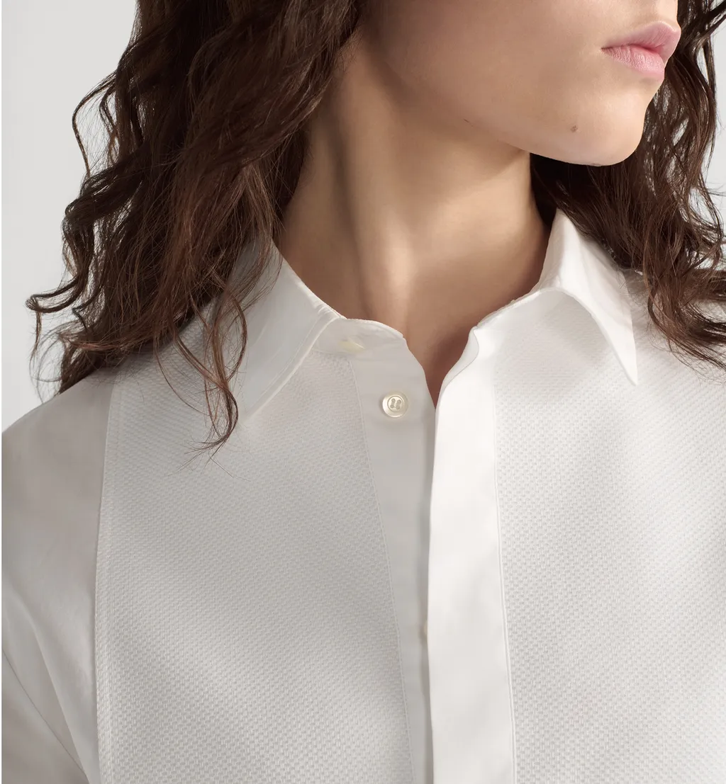 Blouse With Plastron