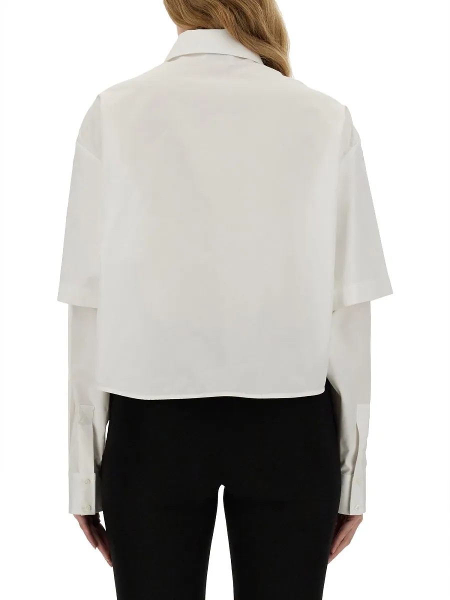 Off-White Buttoned Long-Sleeved Shirt