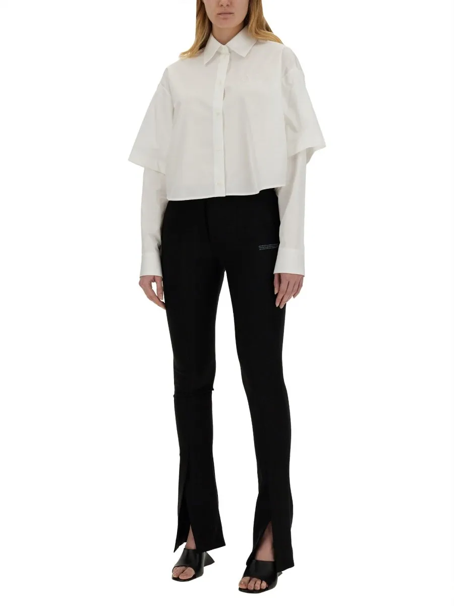 Off-White Buttoned Long-Sleeved Shirt