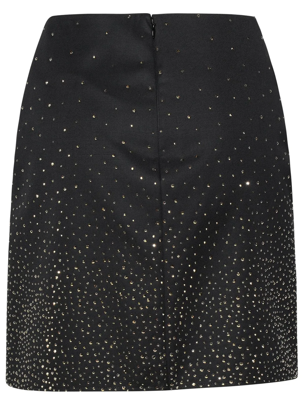 Off-White Embellished Pleated Mini Skirt