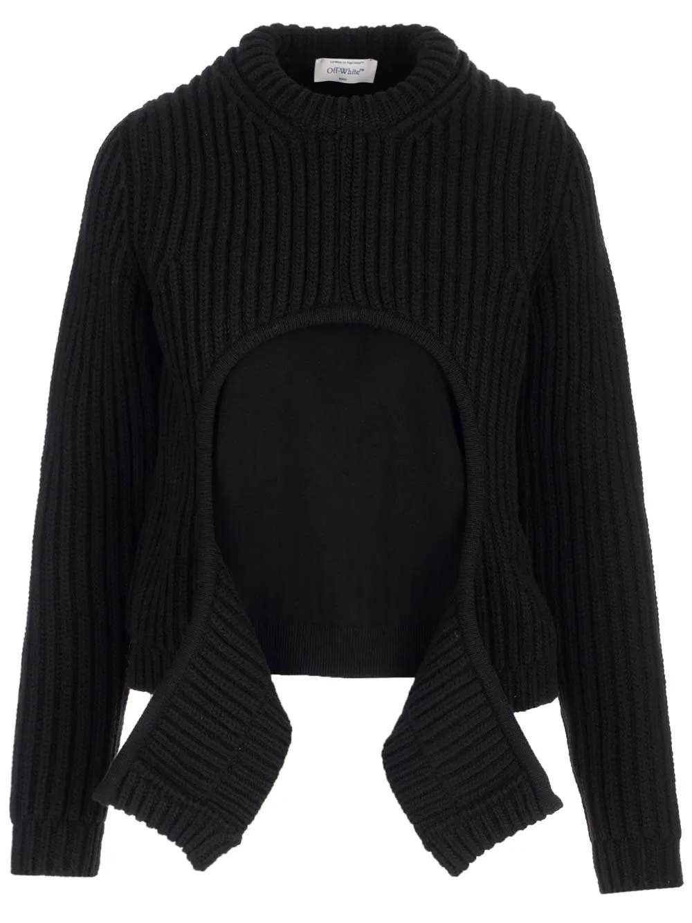 Off-White Cut-Out Crewneck Jumper
