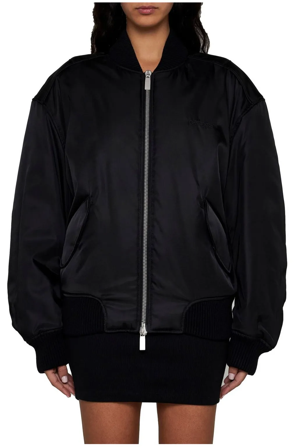 Off-White Ny Gab Zip-Up Bomber Jacket