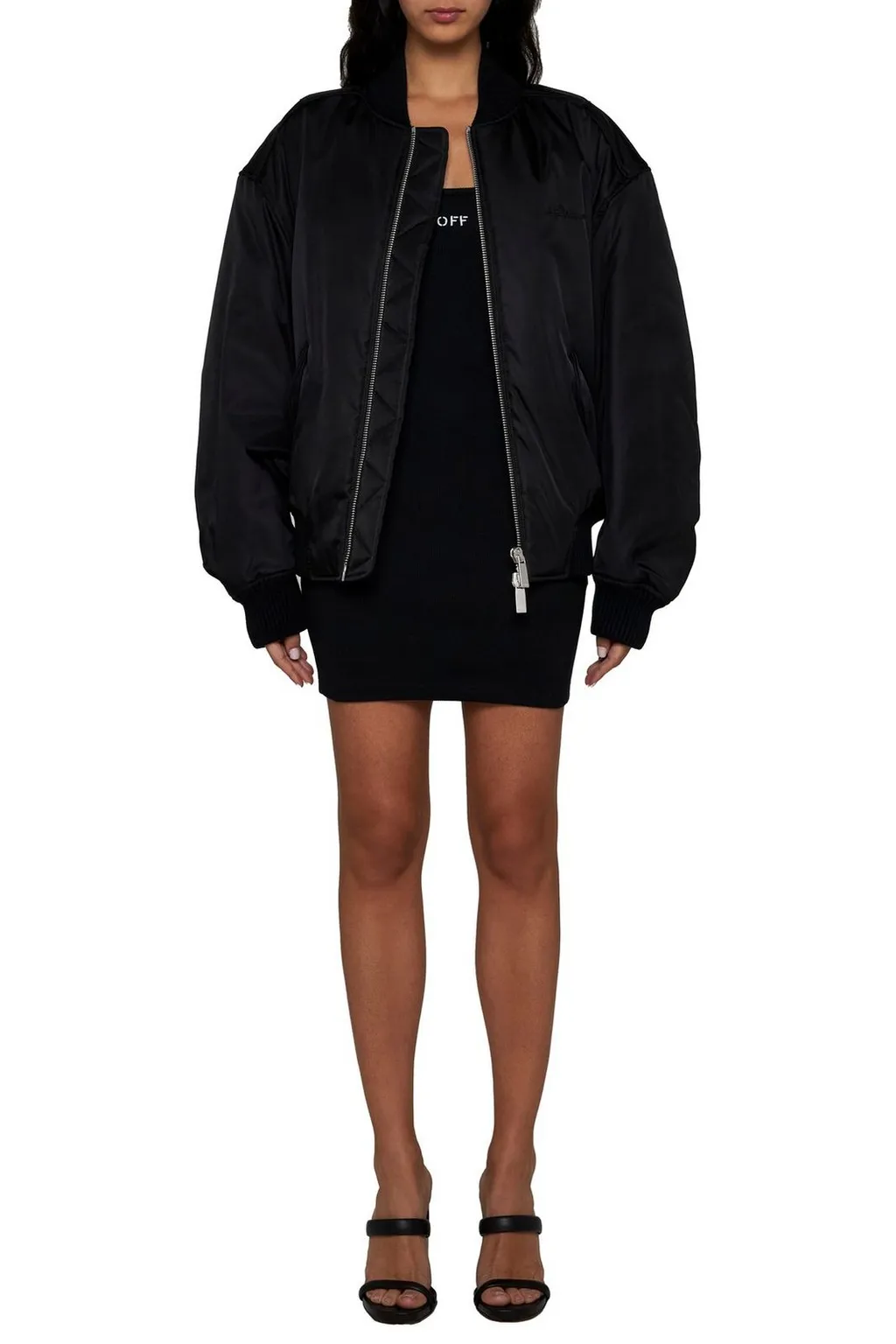 Off-White Ny Gab Zip-Up Bomber Jacket