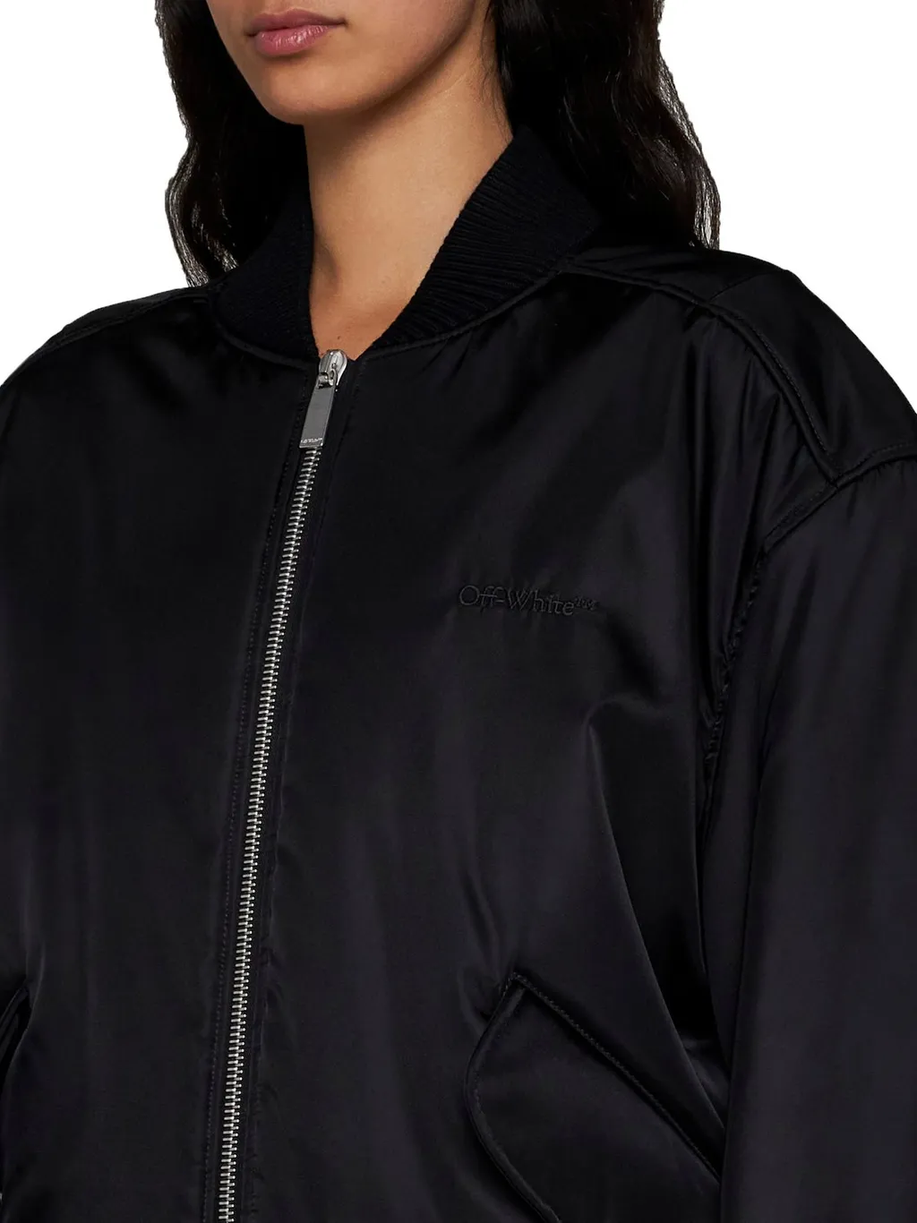Off-White Ny Gab Zip-Up Bomber Jacket