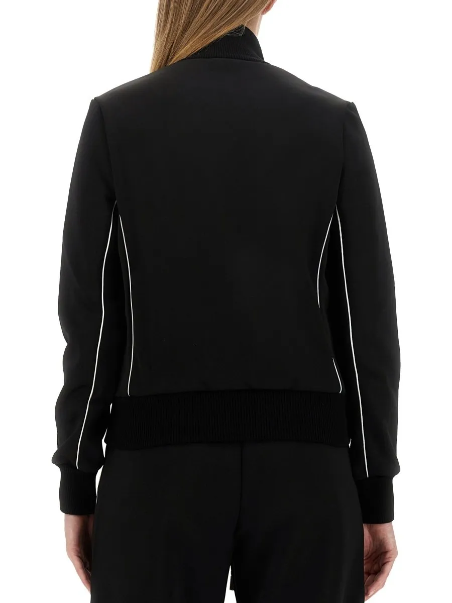 Off-White Zip-Up Long-Sleeved Jacket