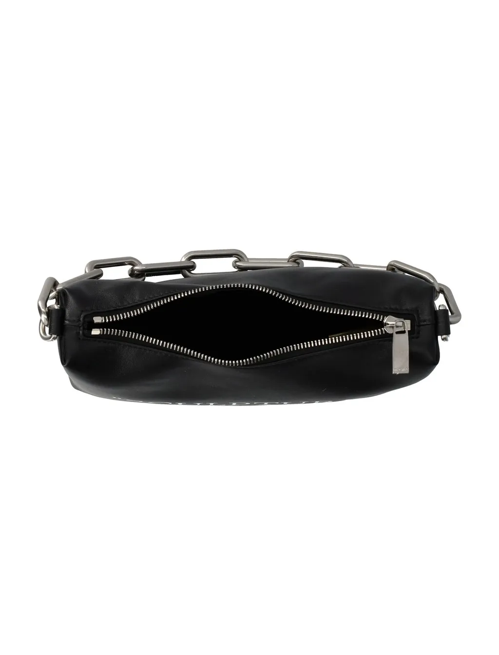 Off-White Block Pouch Quote Zip-Up Clutch Bag
