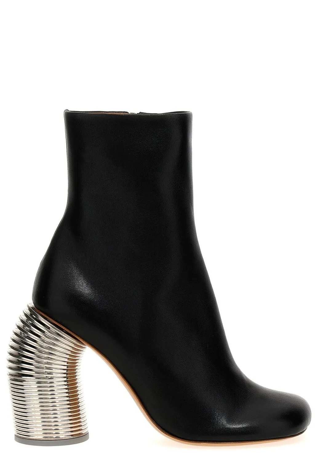 Off-White Zip Detailed Ankle Boots