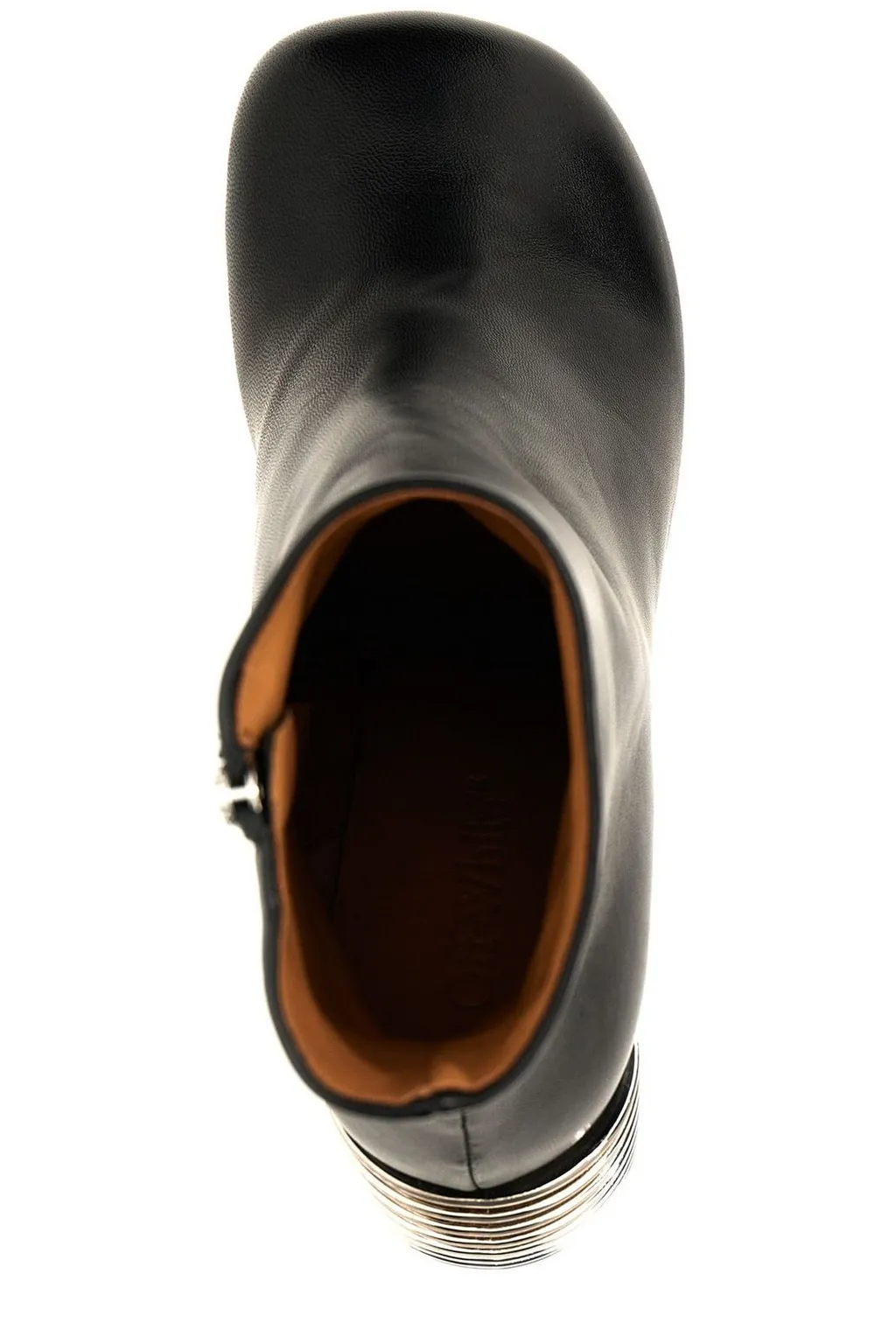 Off-White Zip Detailed Ankle Boots