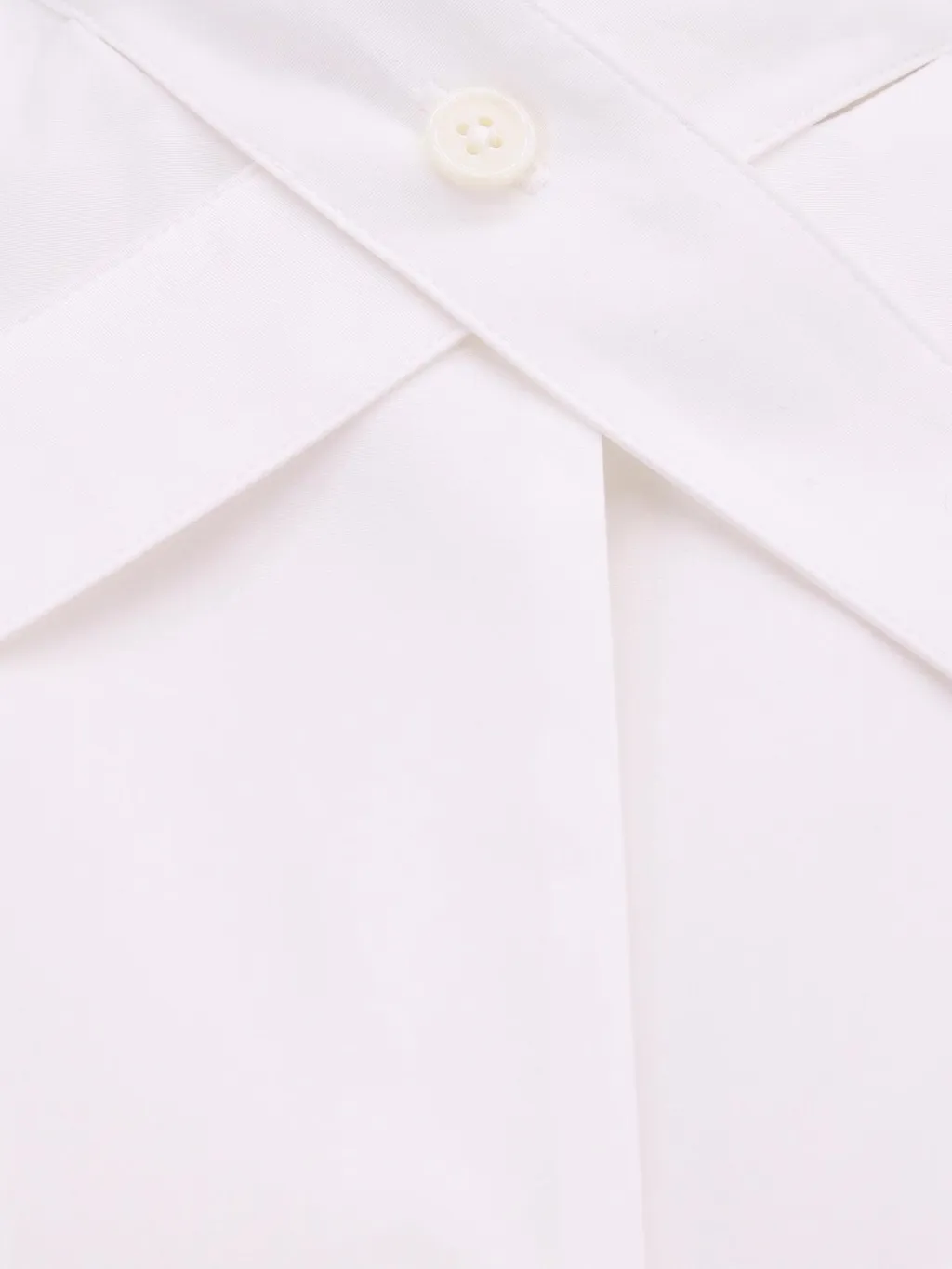 Off-White Belted Buttoned Long-Sleeved Shirt