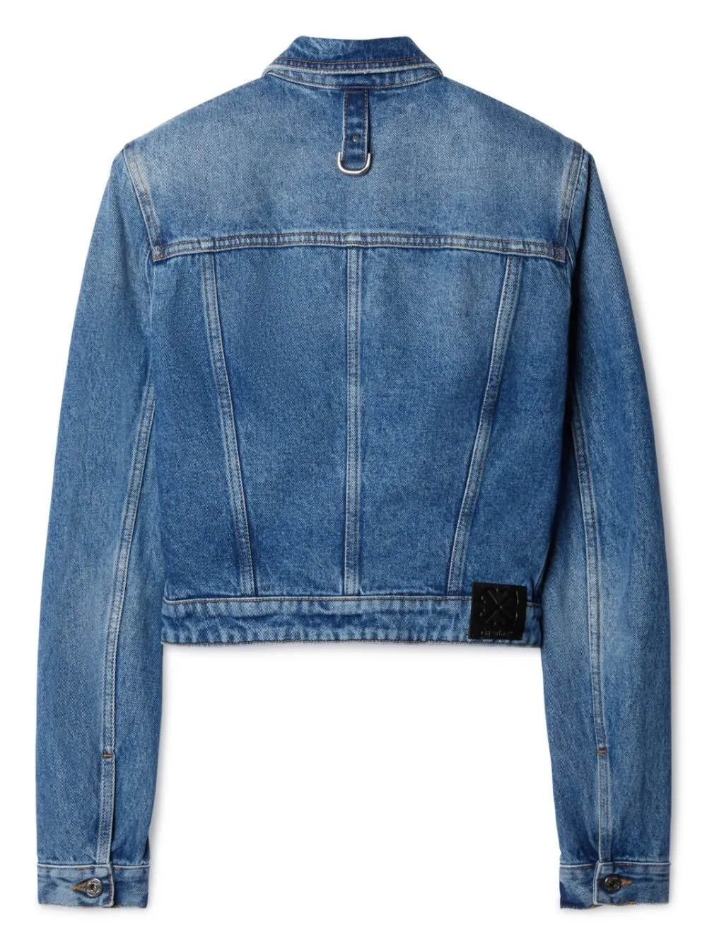 Off-White Belt Detailed Button-Up Denim Jacket
