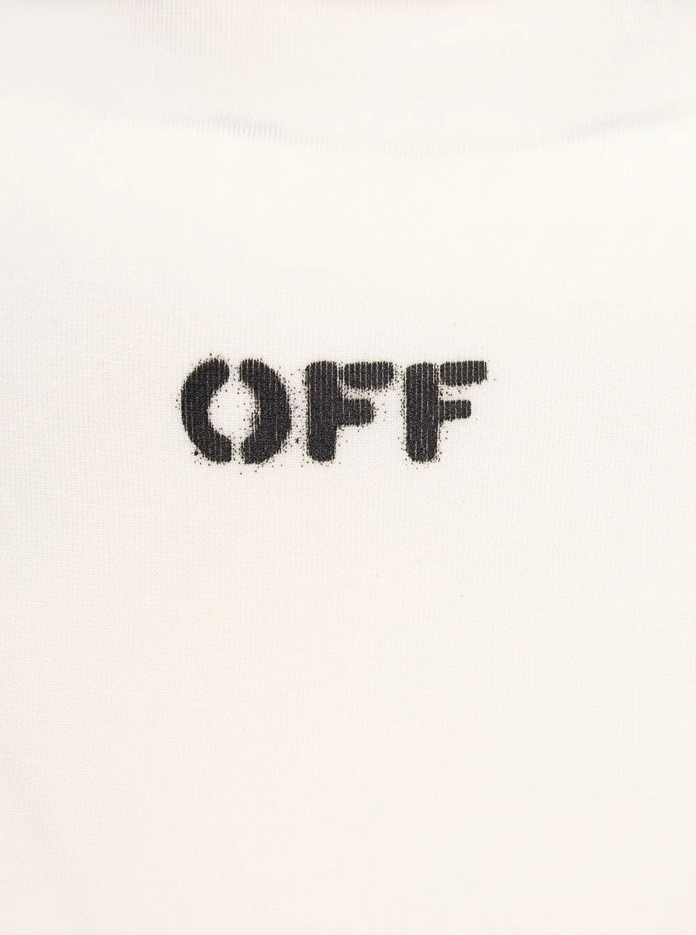Off-White Logo Printed High Neck Top