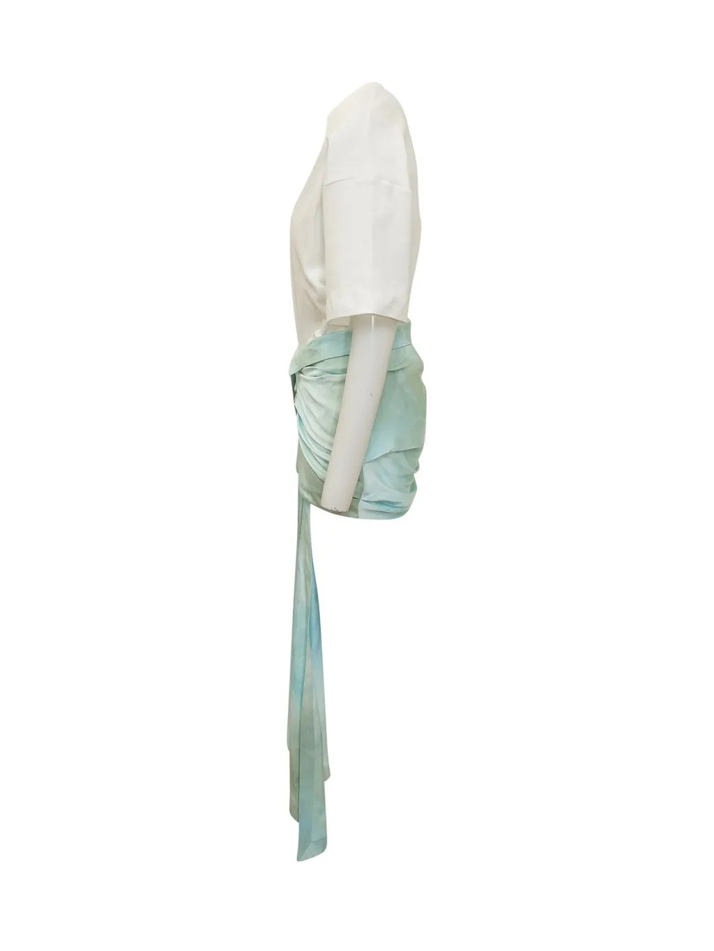 Off-White Bow-Detailed Tie-Dyed Dress