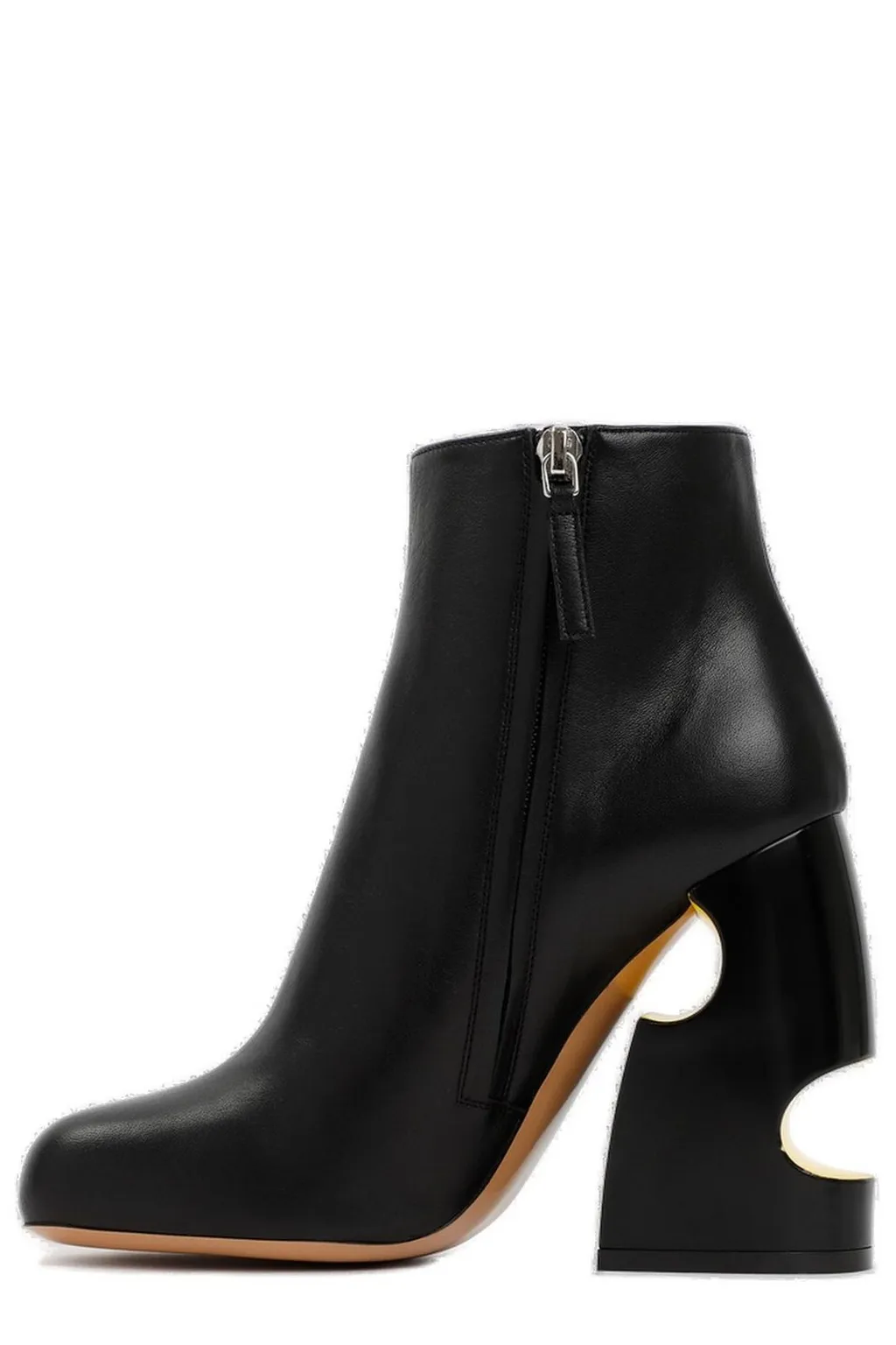 Off-White Cut-Out Zip-Up Boots