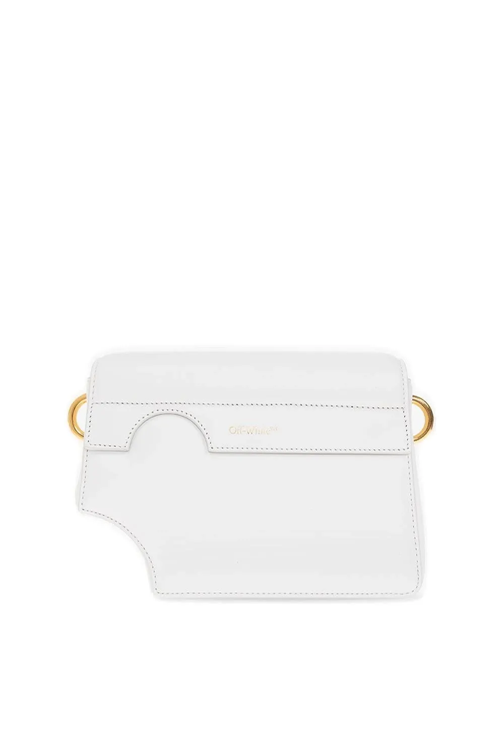 Off-White Burrow Cut-Out Detailed Shoulder Bag