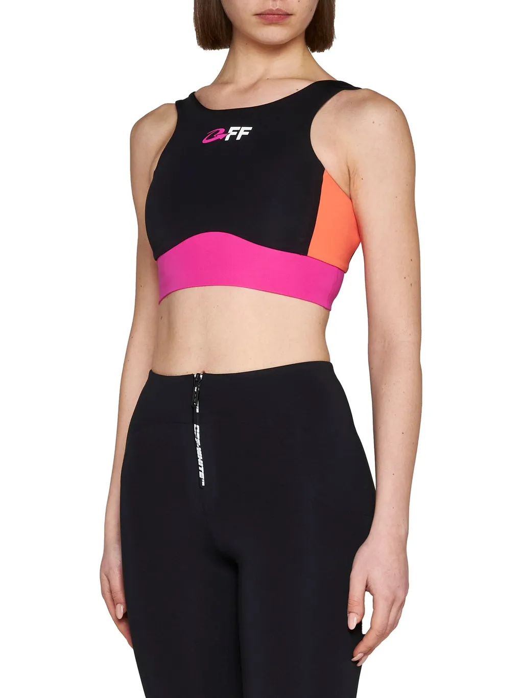 Off-White Logo Printed Cropped Top