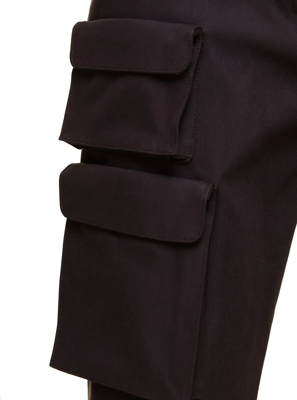Off-White High Waist Straight Leg Cargo Pants