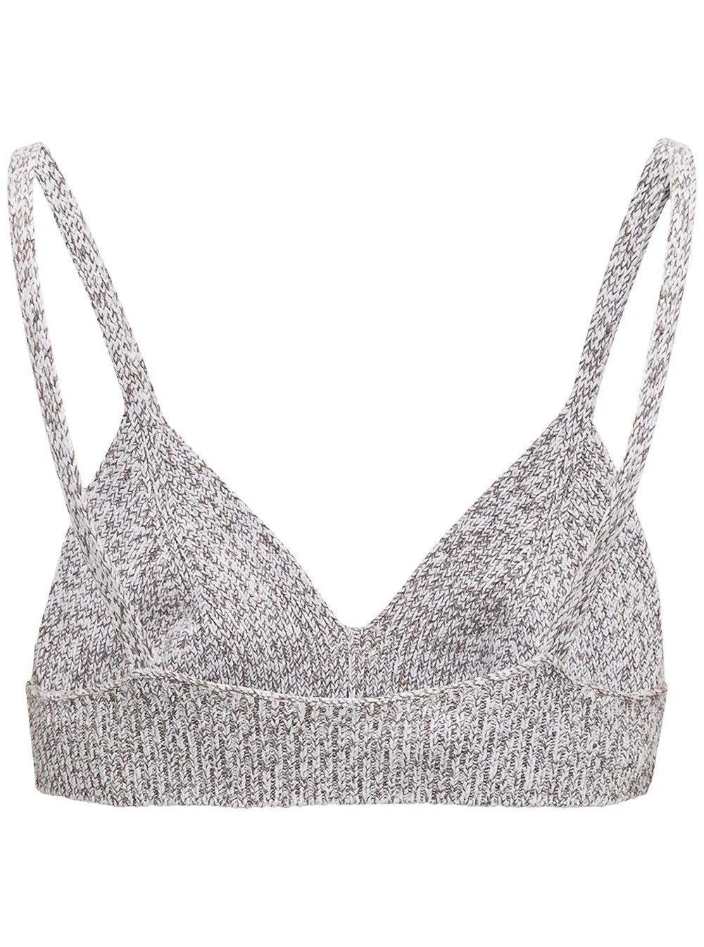 Off-White Languid Knitted Cropped Top