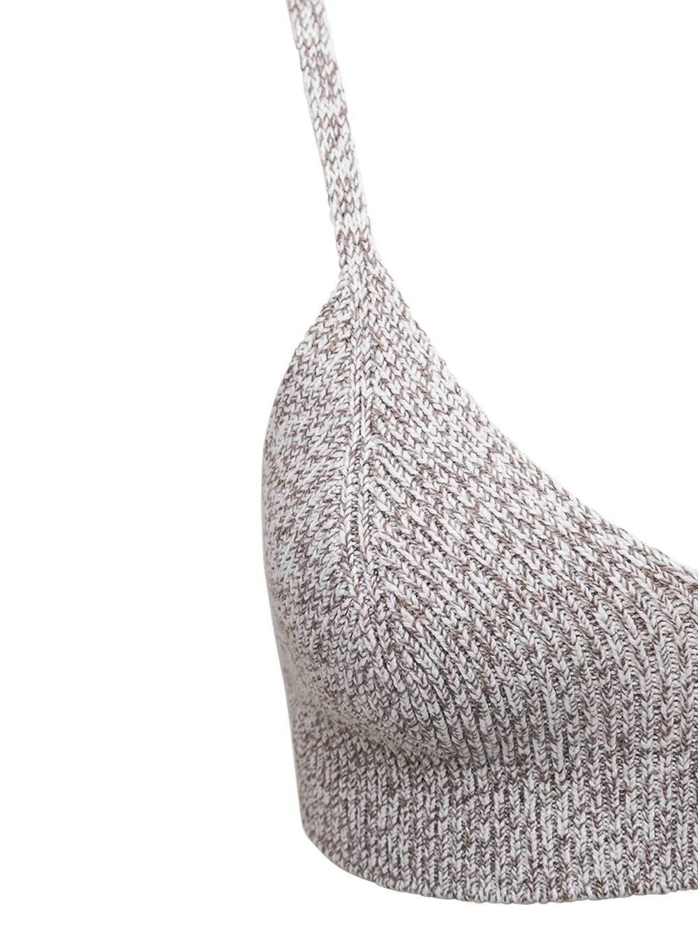 Off-White Languid Knitted Cropped Top