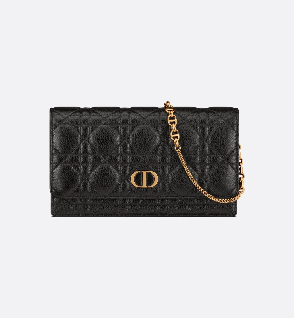 Dior Caro Pouch With Chain