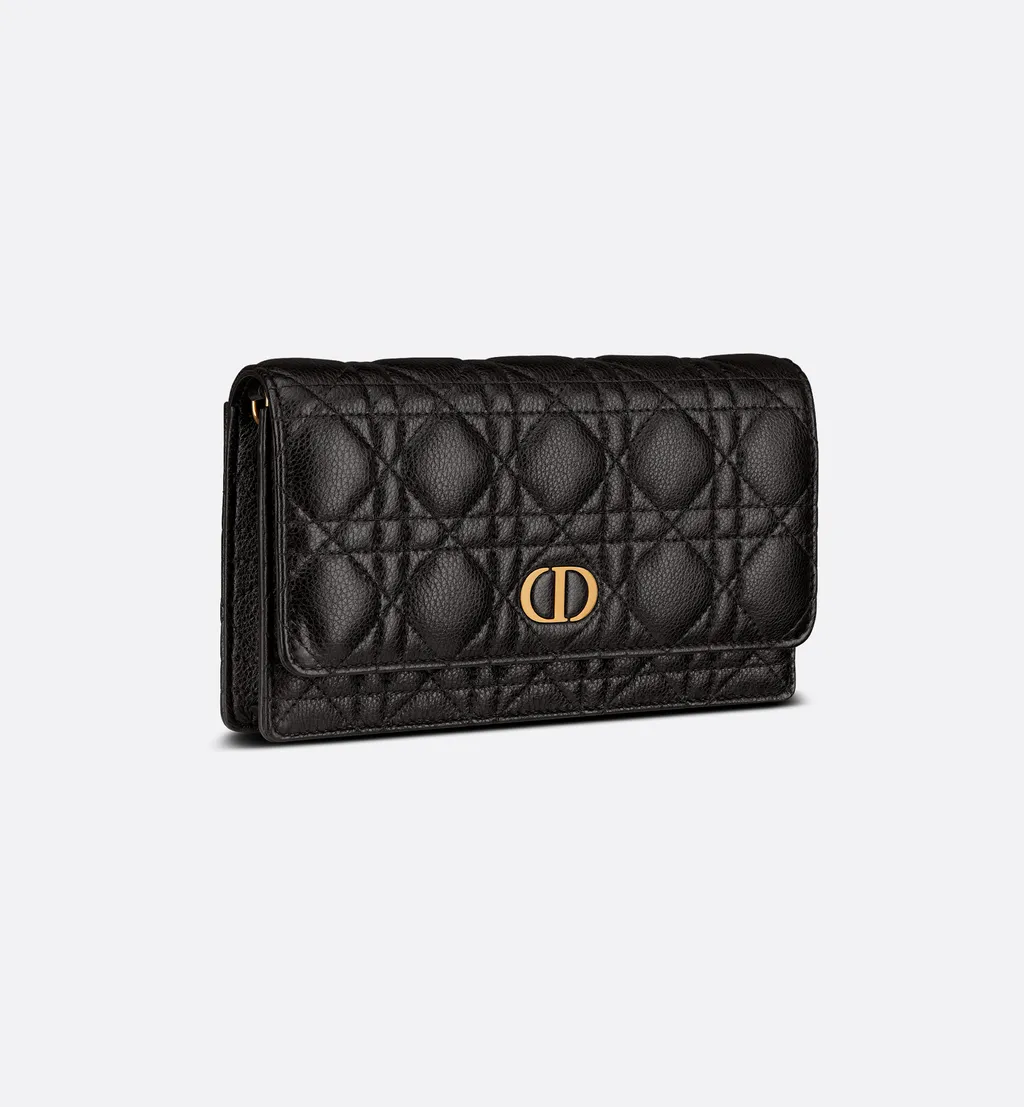 Dior Caro Pouch With Chain