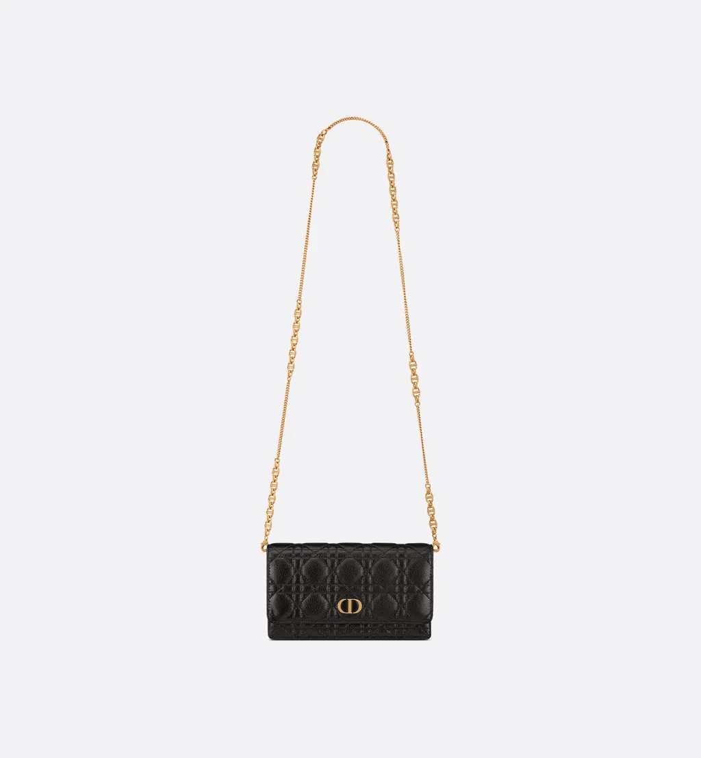 Dior Caro Pouch With Chain