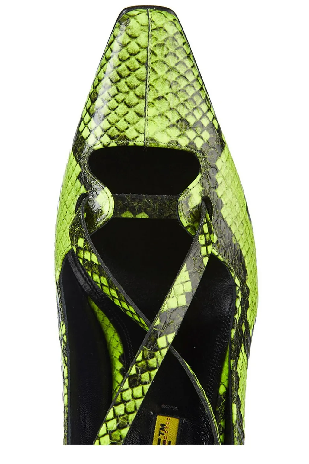 Off-White Embossed Ankle Strap Sandals