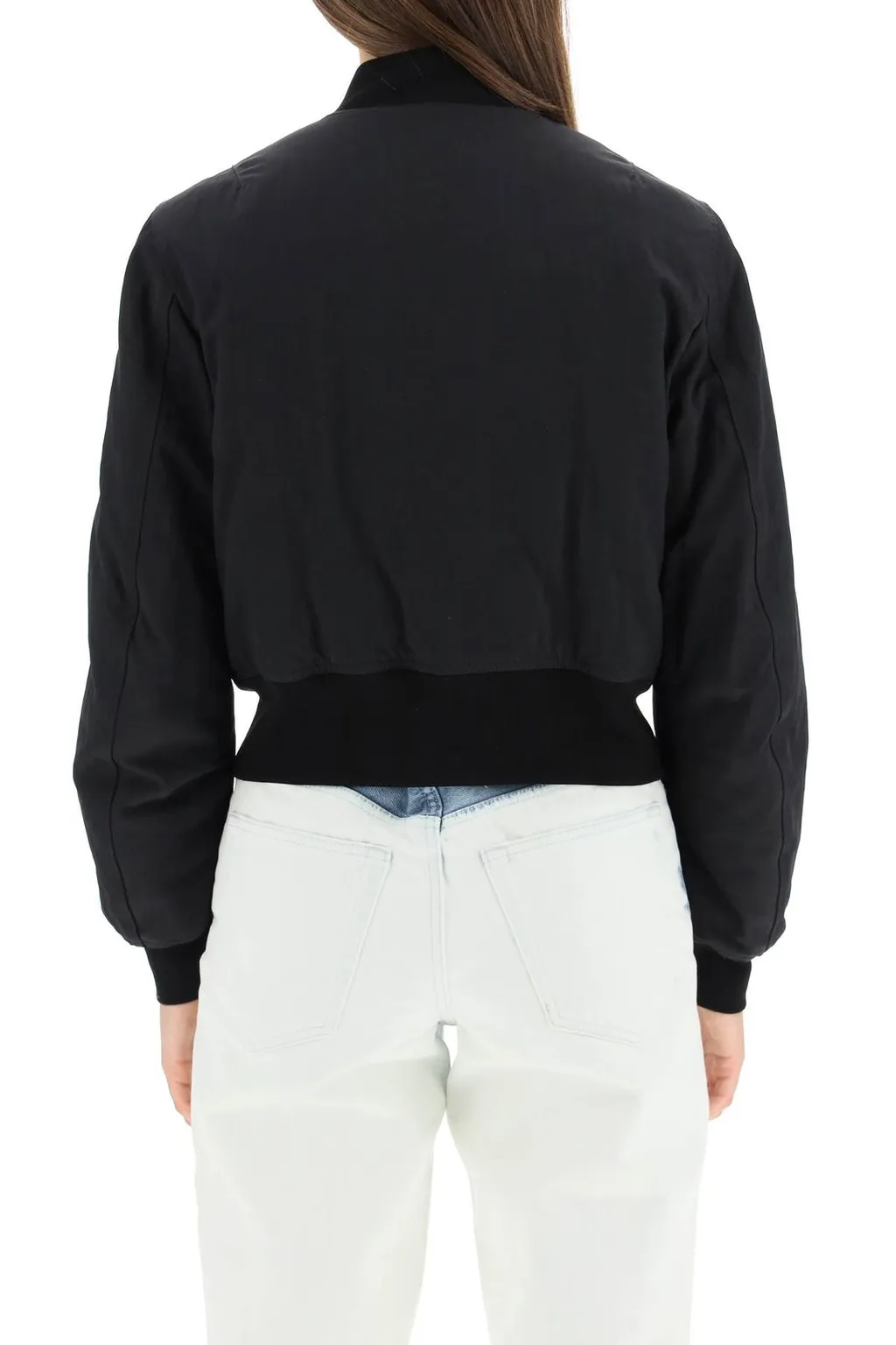 Off-White Logo Embroidered Bomber Jacket
