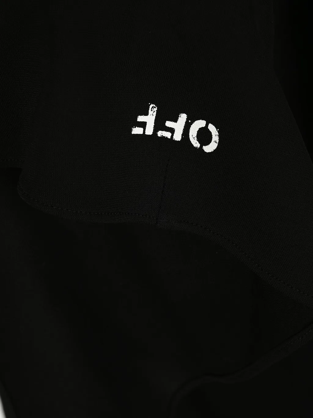 Off-White Logo Detail Draped Mini Dress
